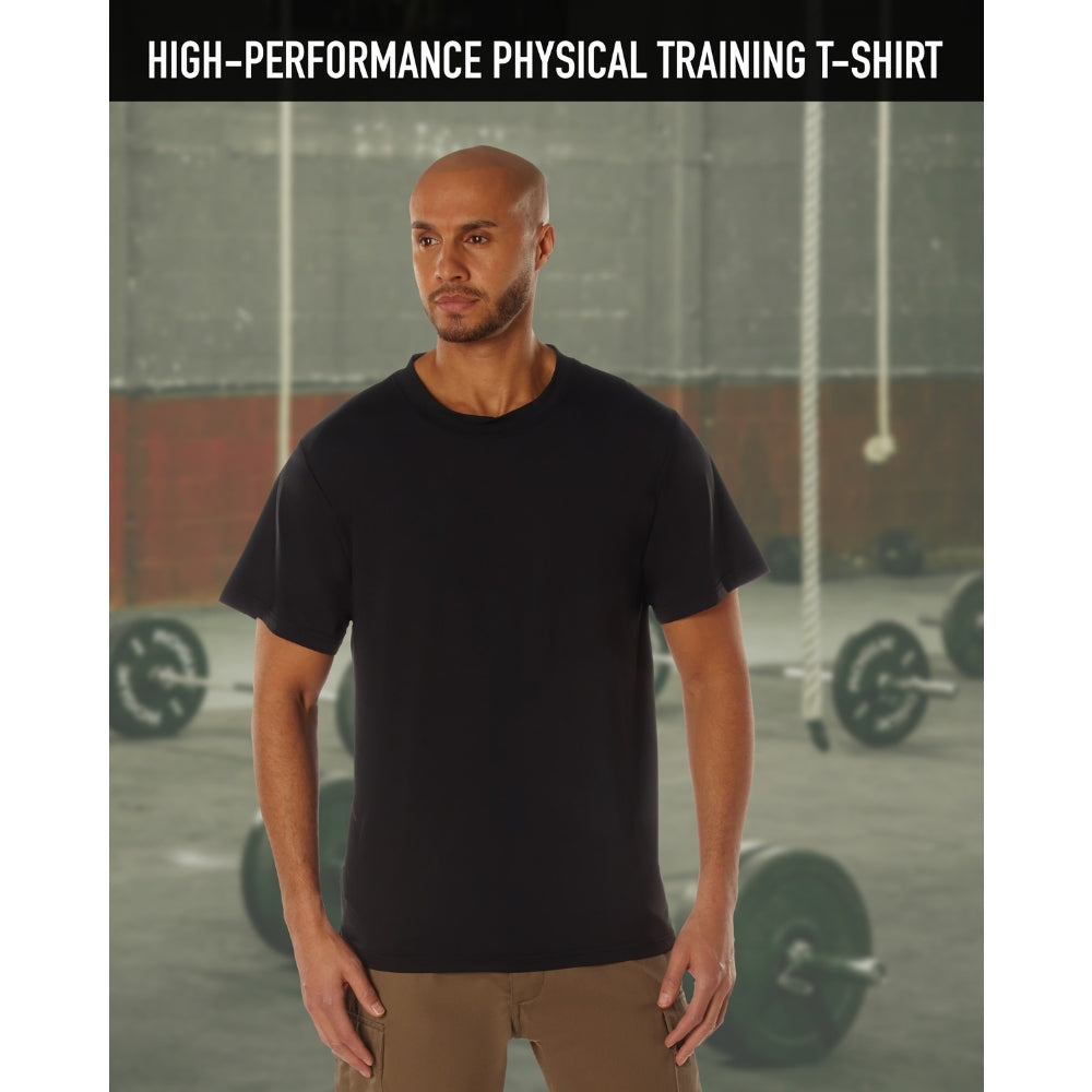 Rothco Physical Training T-Shirt - Black | All Security Equipment - 5