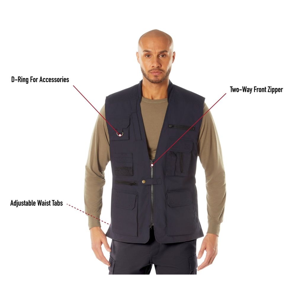 Rothco Plainclothes Concealed Carry Vest (Midnight Navy Blue) - 6