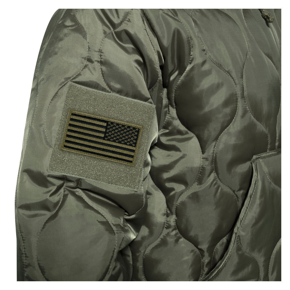 Rothco Quilted Woobie Hooded Sweatshirt (Olive Drab) - 7