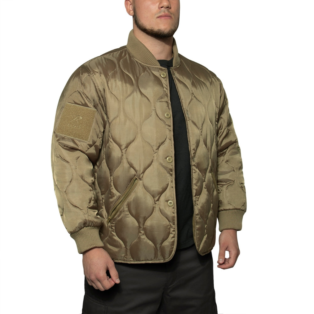 Rothco Quilted Woobie Jacket (Coyote Brown) | All Security Equipment - 1