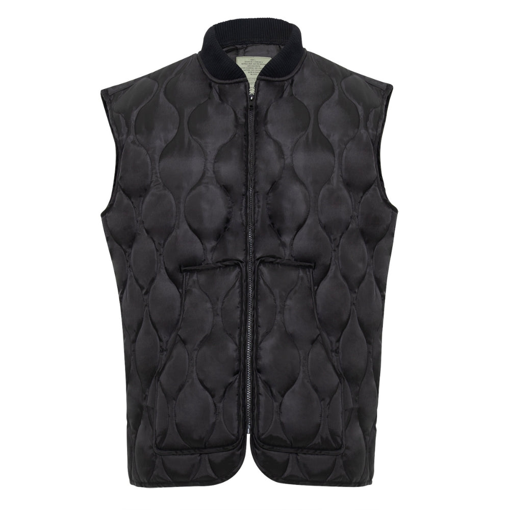 Rothco Quilted Woobie Vest (Black) | All Security Equipment - 1