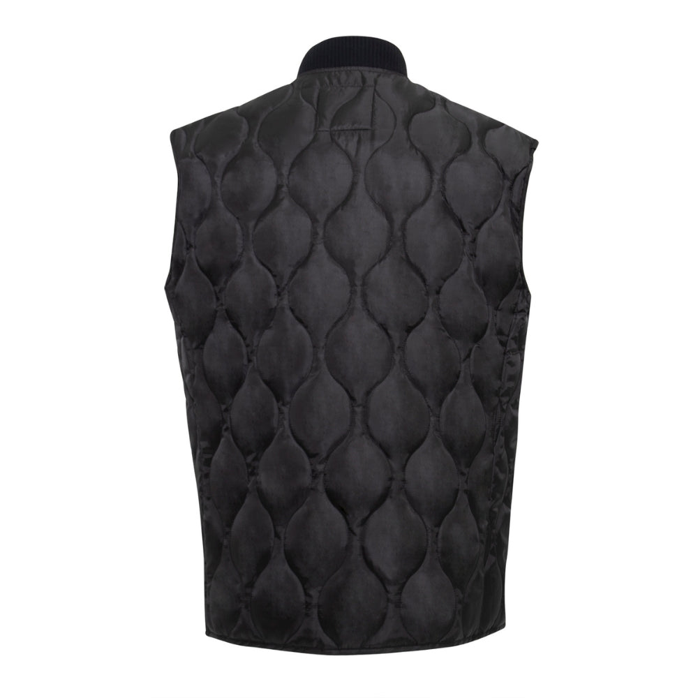 Rothco Quilted Woobie Vest (Black) | All Security Equipment - 3