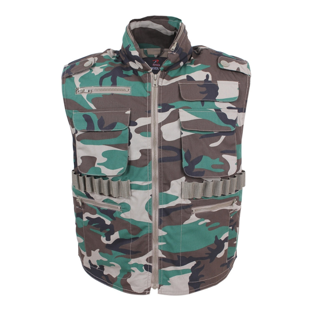 Rothco Ranger Vests (Woodland Camo) | All Security Equipment - 1