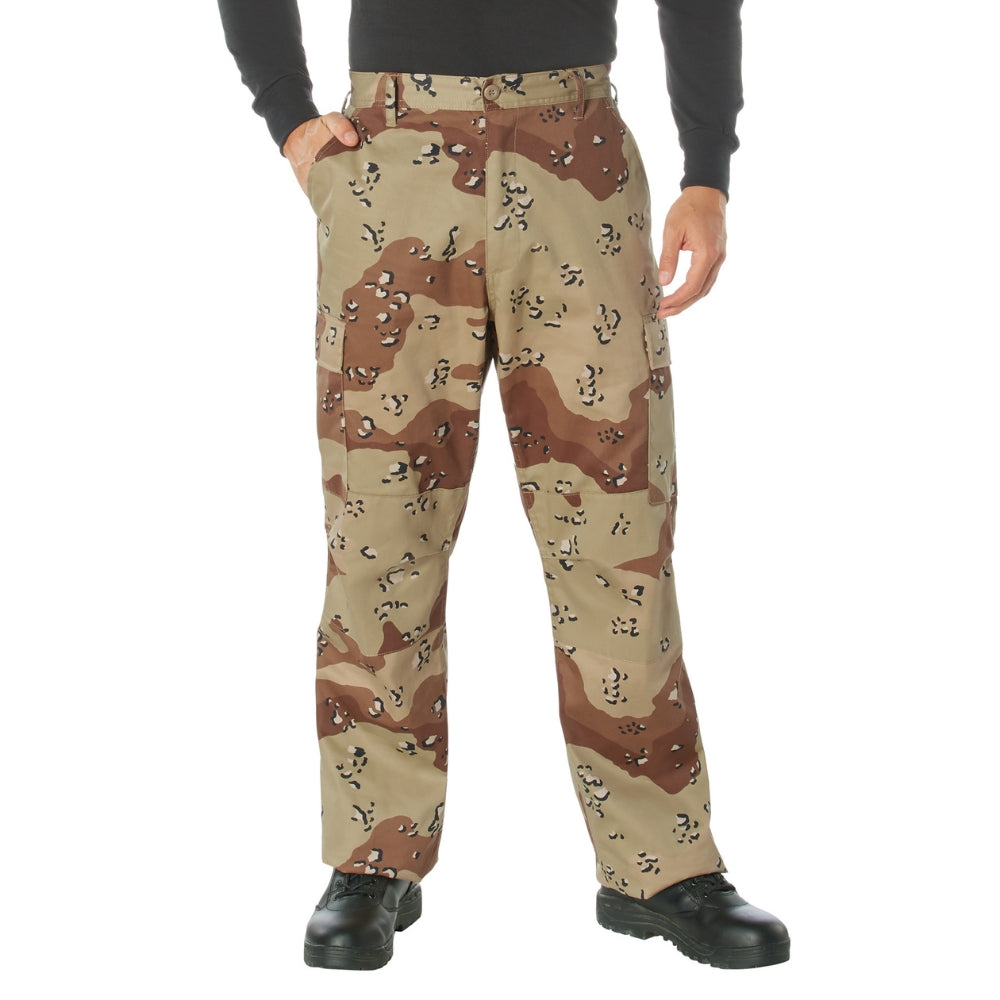 Rothco Relaxed Fit Zipper Fly BDU Pants (6-Color Desert Camo) - 2