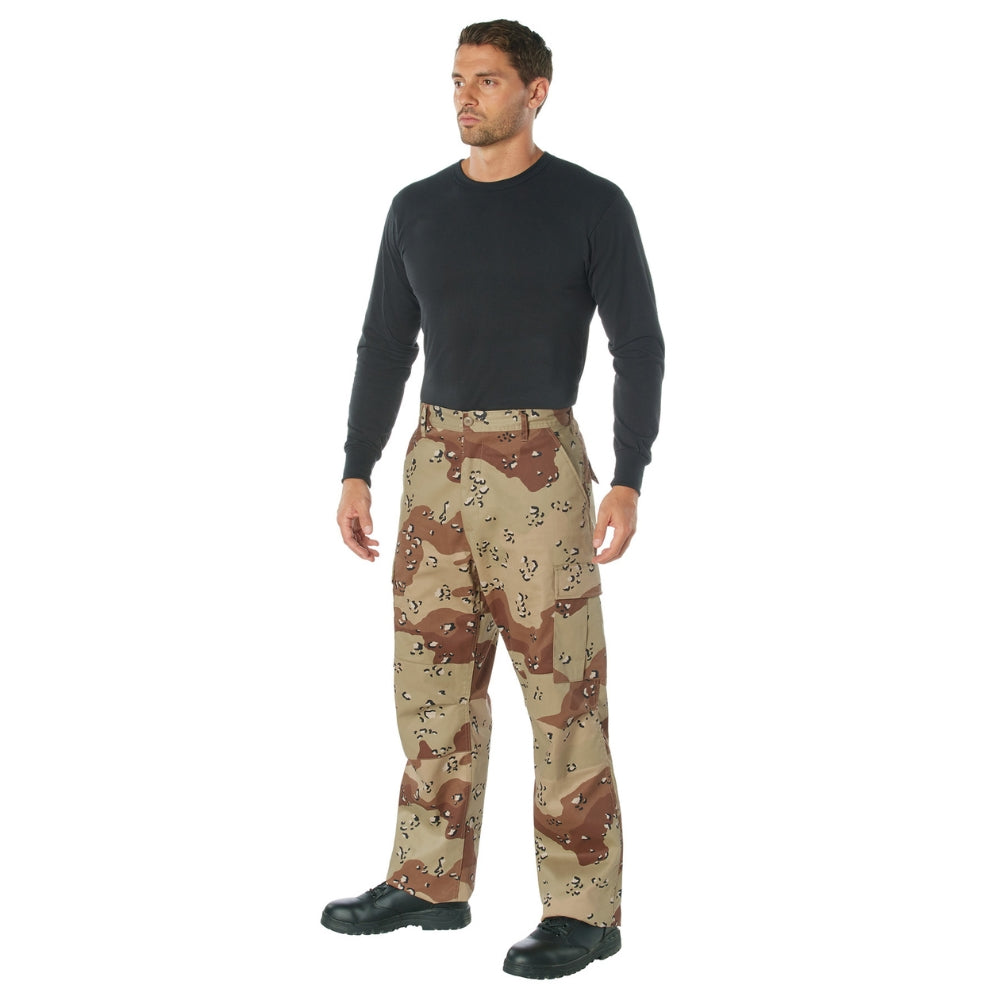 Rothco Relaxed Fit Zipper Fly BDU Pants (6-Color Desert Camo) - 4