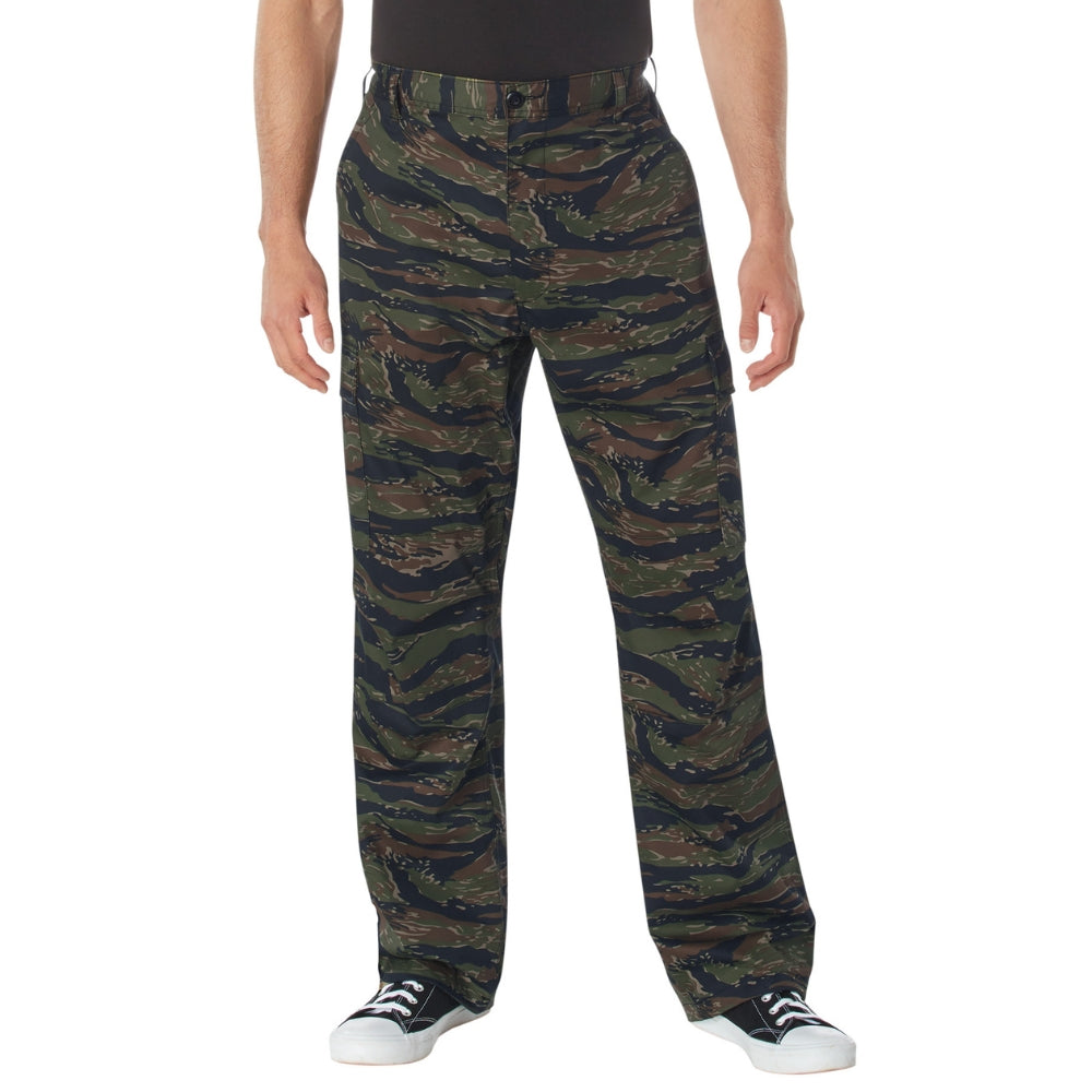 Rothco Relaxed Fit Zipper Fly BDU Pants (Tiger Stripe Camo) - 1