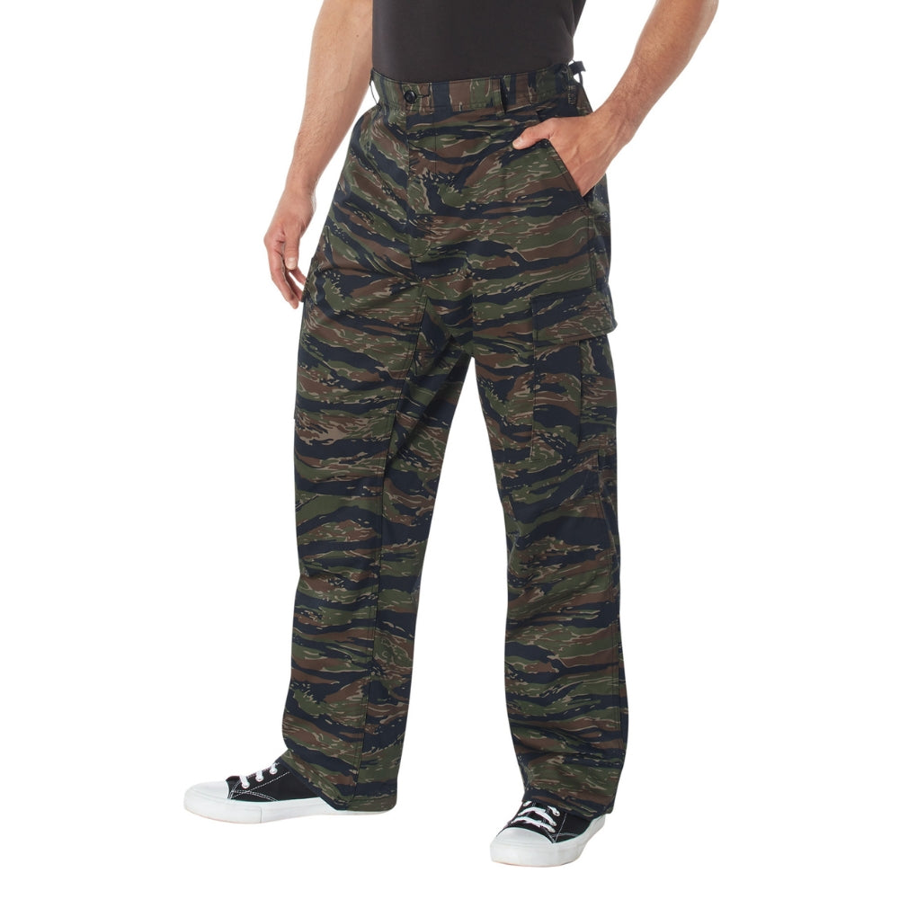 Rothco Relaxed Fit Zipper Fly BDU Pants (Tiger Stripe Camo) - 2