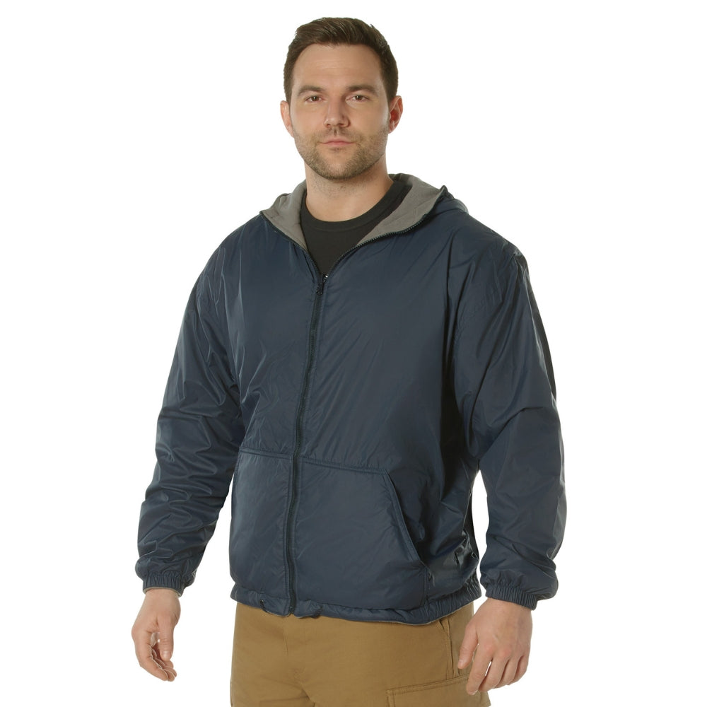 Rothco Reversible Lined Jacket With Hood (Navy Blue) - 1