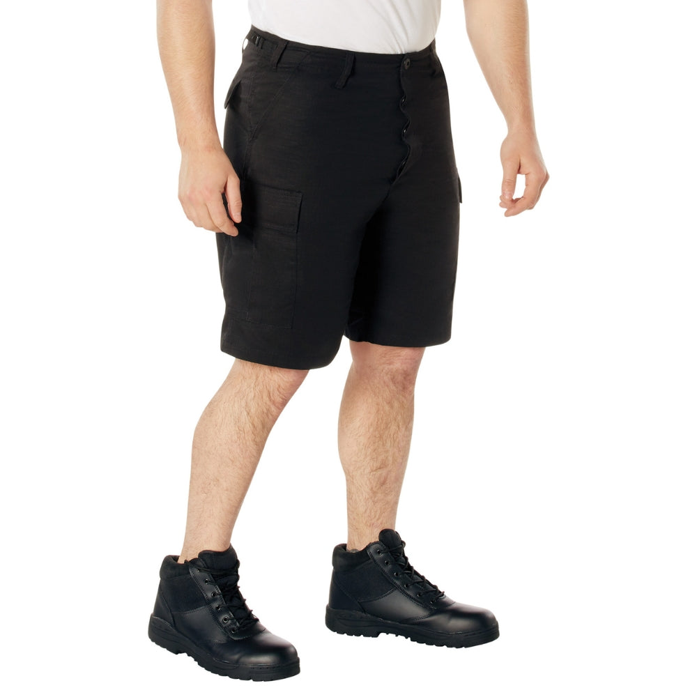 Rothco Rip-Stop BDU Shorts (Black) | All Security Equipment - 1