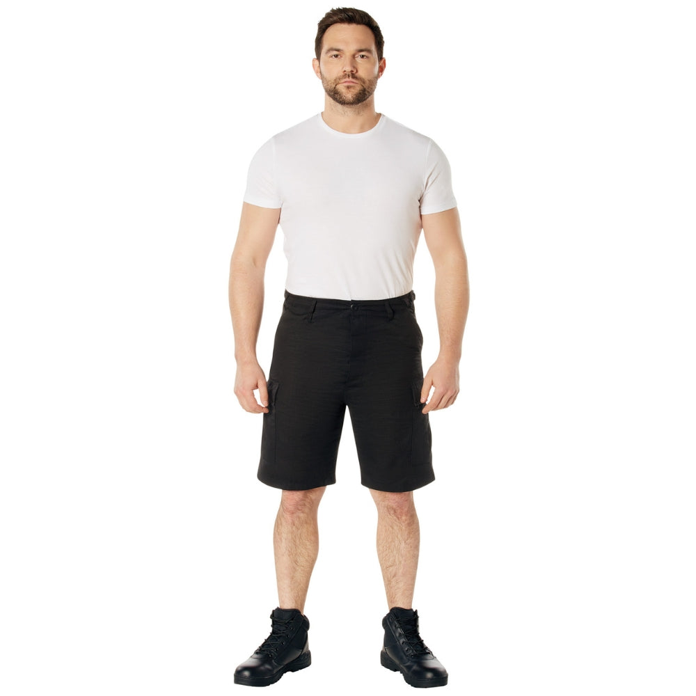 Rothco Rip-Stop BDU Shorts (Black) | All Security Equipment - 4