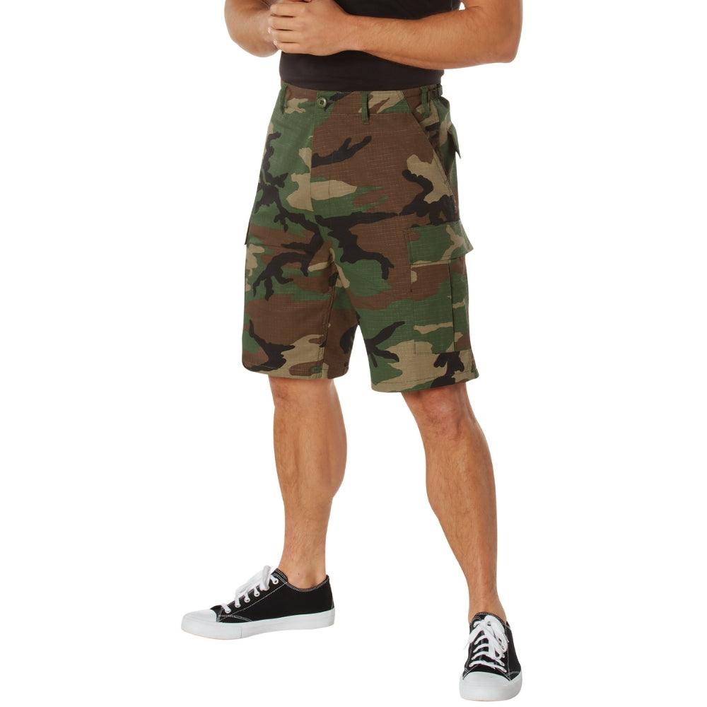 Rothco Rip-Stop BDU Shorts (Woodland Camo) | All Security Equipment - 1