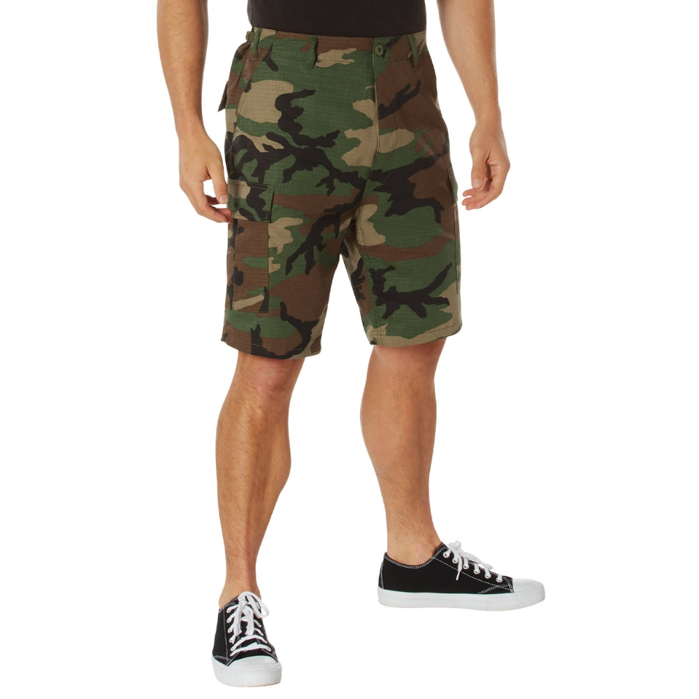 Rothco Rip-Stop BDU Shorts (Woodland Camo) | All Security Equipment - 2