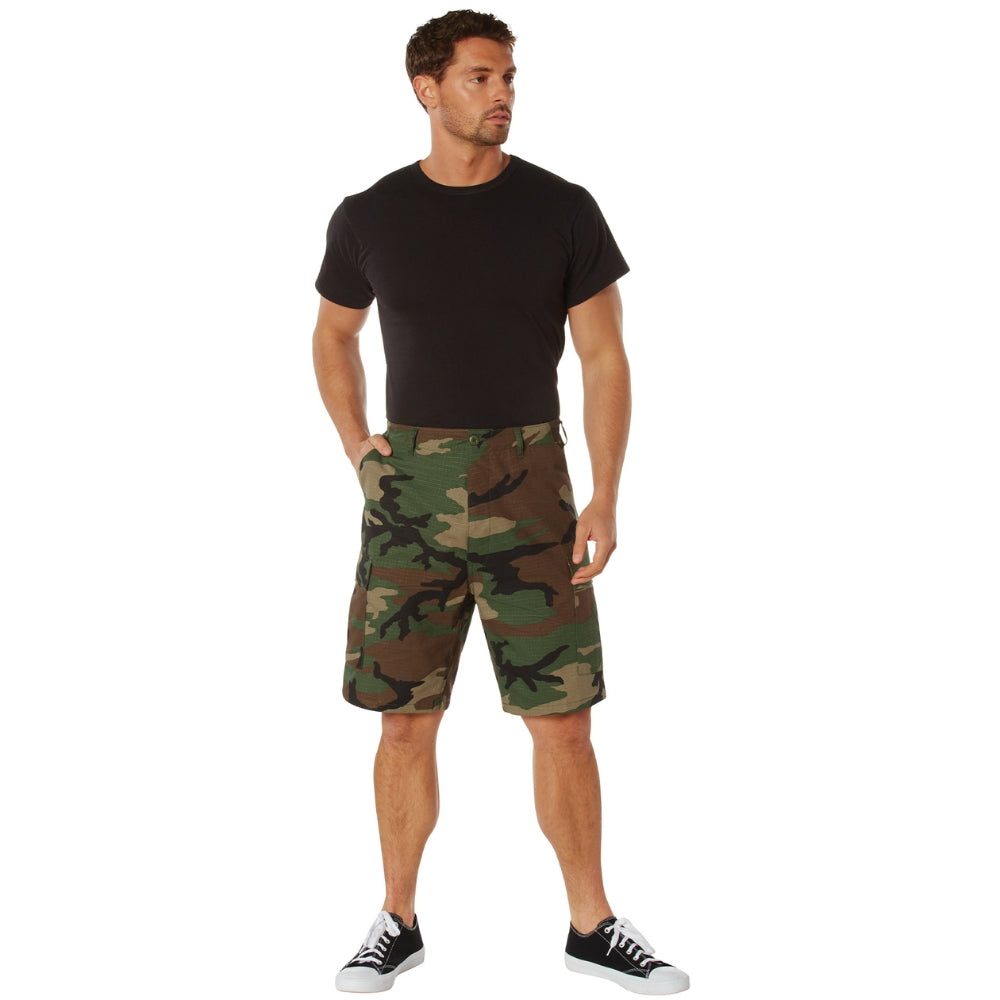 Rothco Rip-Stop BDU Shorts (Woodland Camo) | All Security Equipment - 4