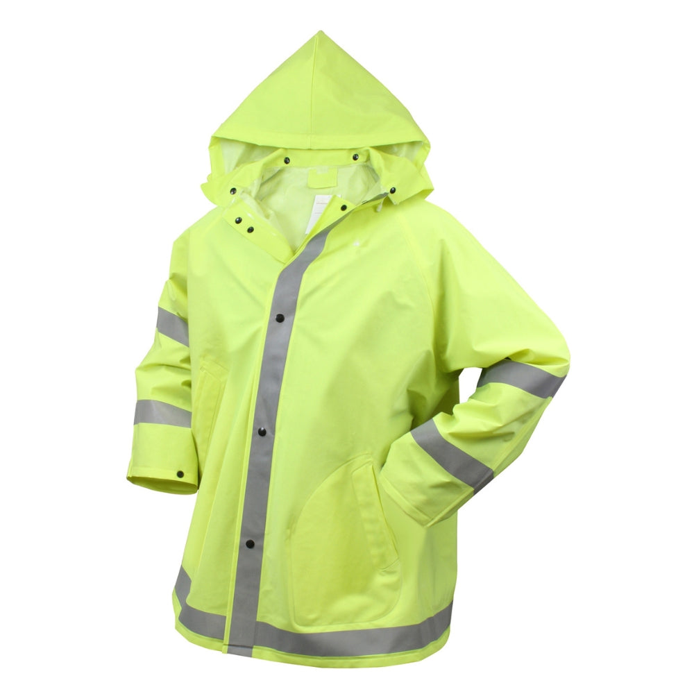 Rothco Safety Reflective Rain Jacket | All Security Equipment