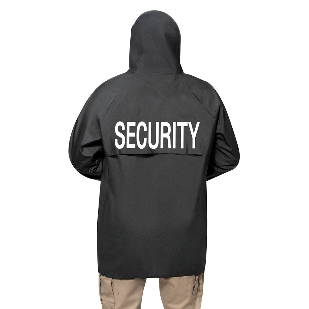 Rothco Security Nylon Rain Jacket - Black | All Security Equipment - 5
