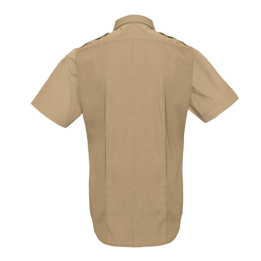 Rothco Short Sleeve Uniform Shirt (Khaki) | All Security Equipment - 3