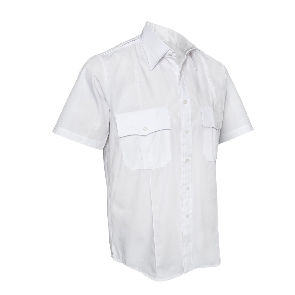 Rothco Short Sleeve Uniform Shirt (White) | All Security Equipment - 2