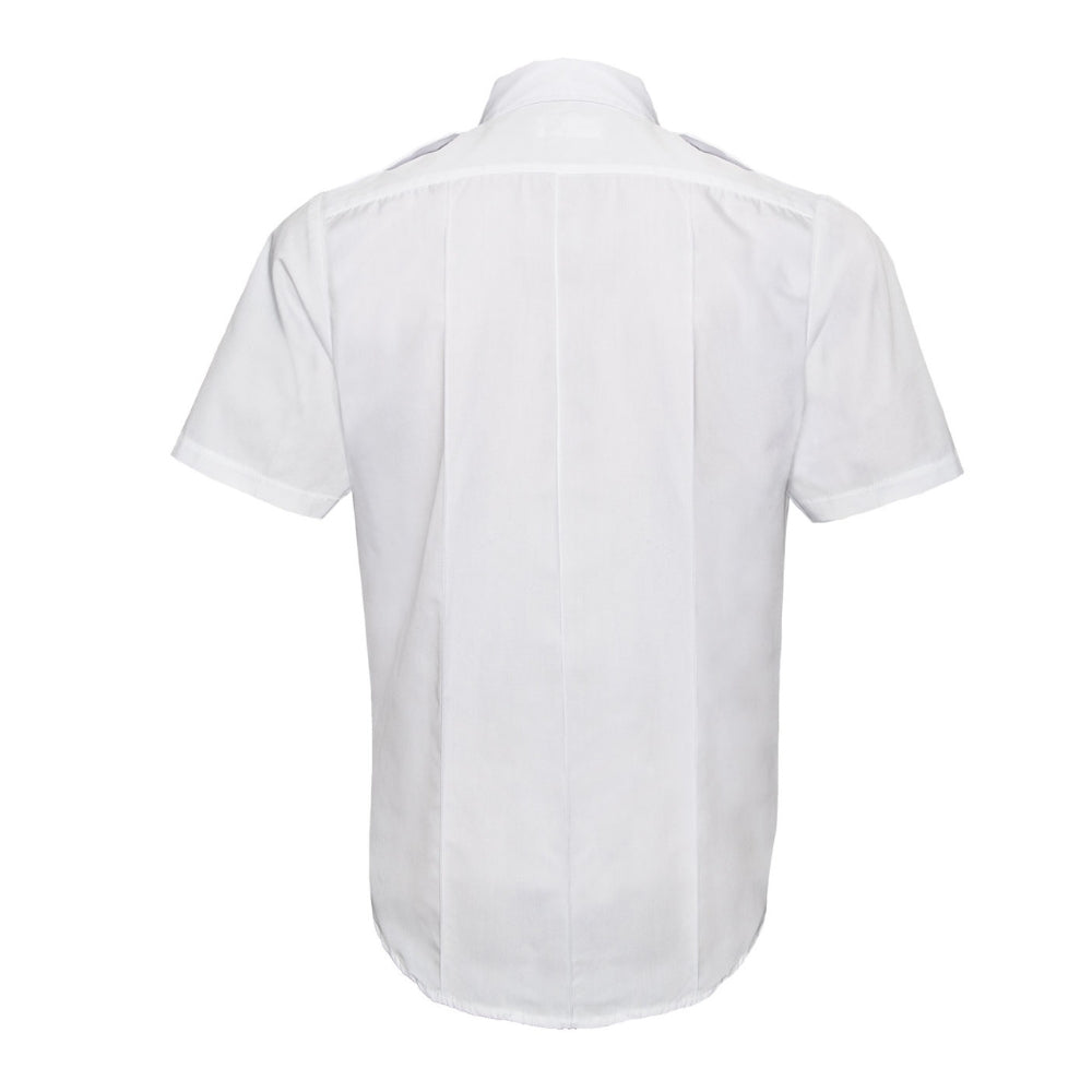 Rothco Short Sleeve Uniform Shirt (White) | All Security Equipment - 3