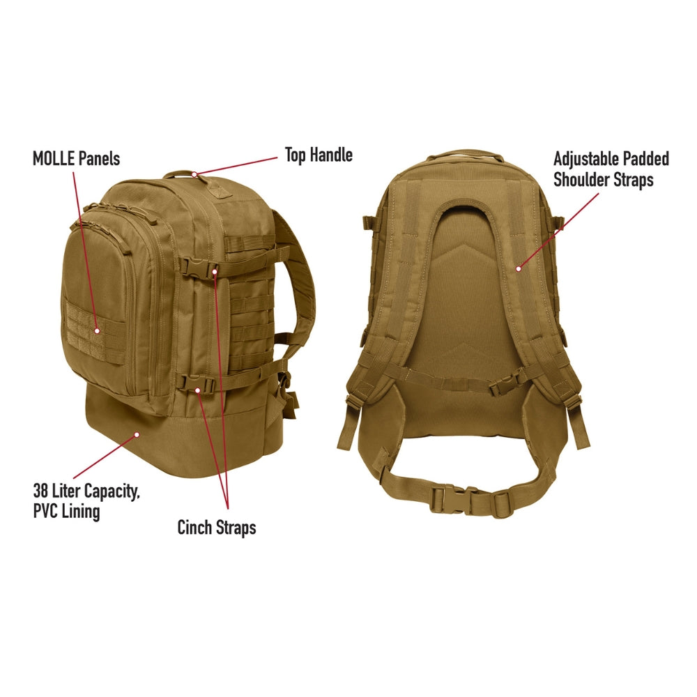 Rothco Skirmish 3 Day Assault Backpack | All Security Equipment - 7