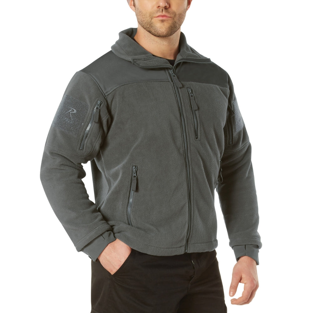 Rothco Spec Ops Tactical Fleece Jacket (Charcoal Grey) - 2