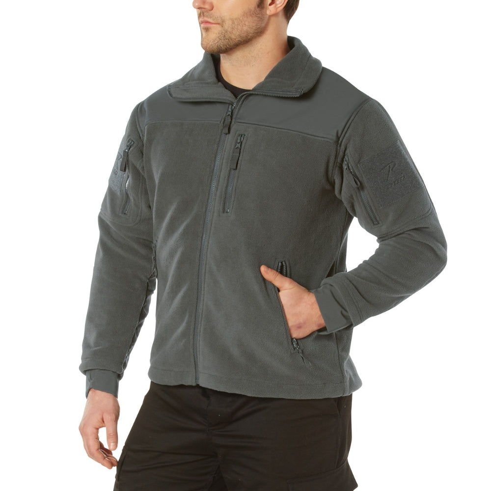 Rothco Spec Ops Tactical Fleece Jacket (Charcoal Grey) - 3