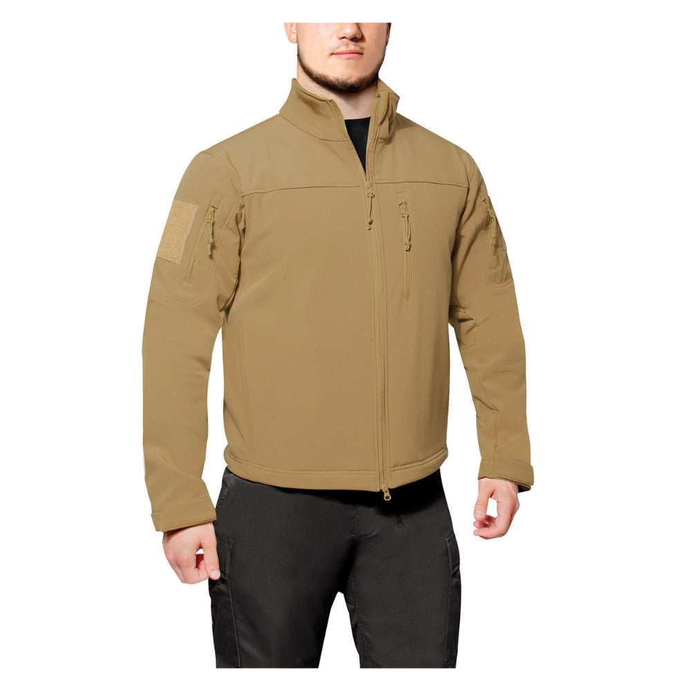 Rothco Stealth Ops Soft Shell Tactical Jacket (Coyote Brown) - 2