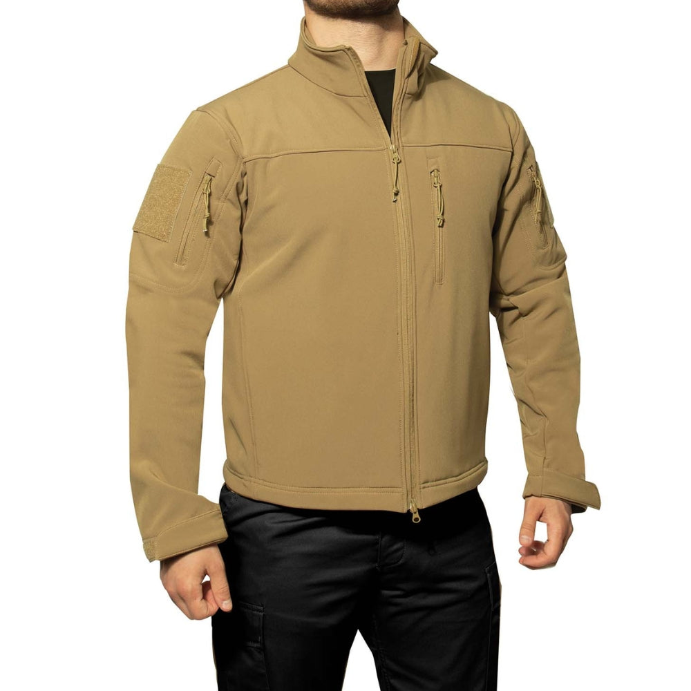 Rothco Stealth Ops Soft Shell Tactical Jacket (Coyote Brown) - 3