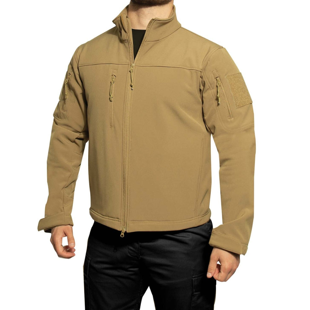 Rothco Stealth Ops Soft Shell Tactical Jacket (Coyote Brown) - 4