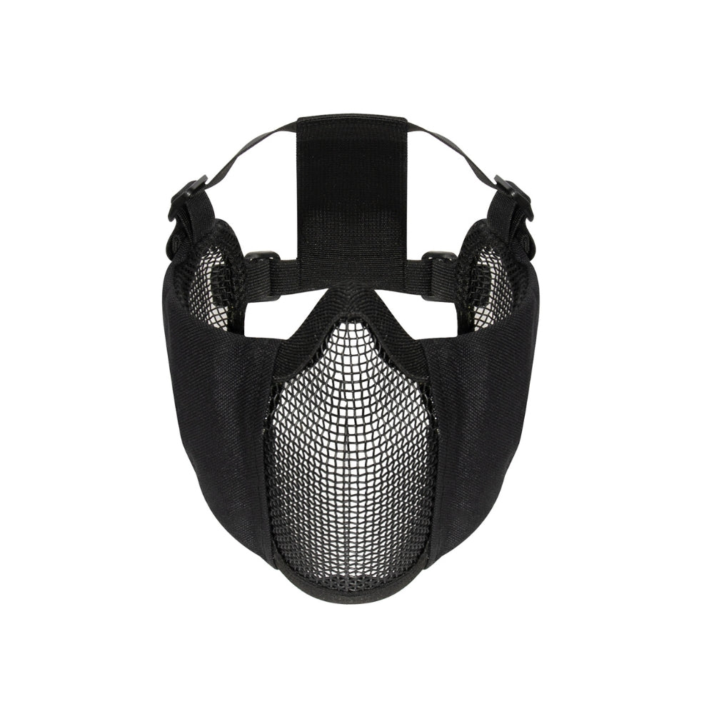 Rothco Steel Half Face Mask With Ear Guard - Black 613902004559 - 1