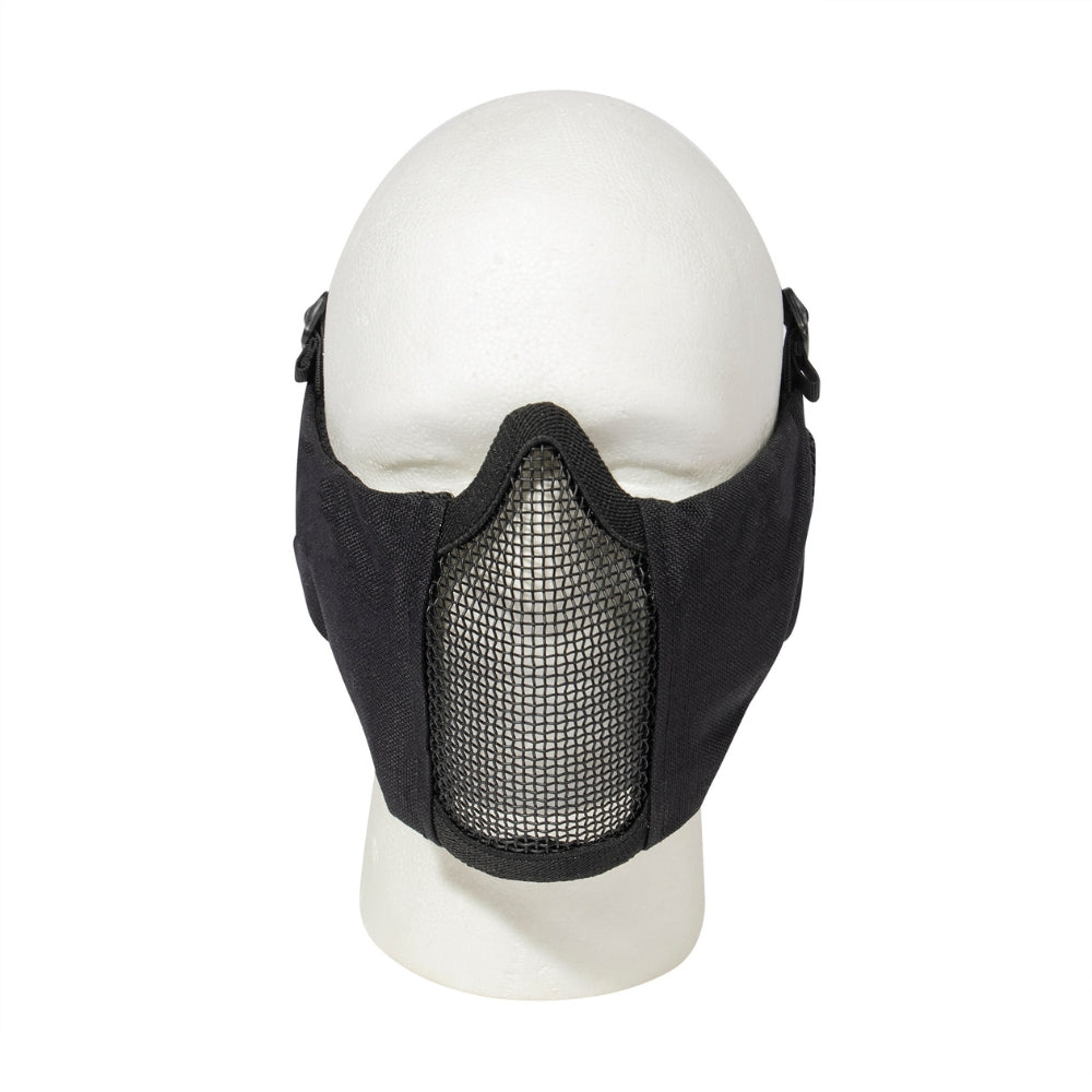 Rothco Steel Half Face Mask With Ear Guard - Black 613902004559 - 4