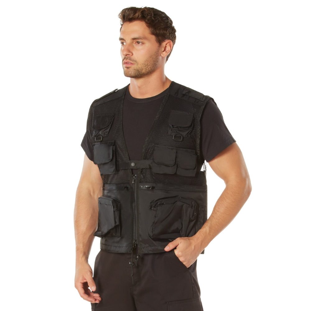 Rothco Tactical Recon Vest (Black) | All Security Equipment - 2