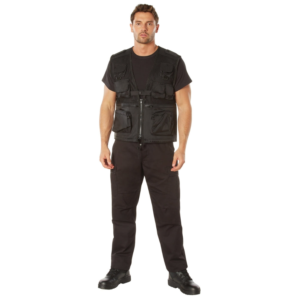 Rothco Tactical Recon Vest (Black) | All Security Equipment - 4