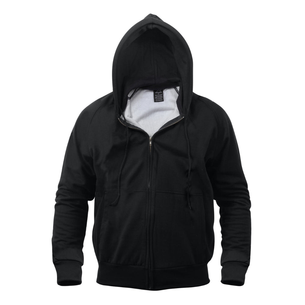 Rothco Thermal Lined Hooded Sweatshirt (Black)