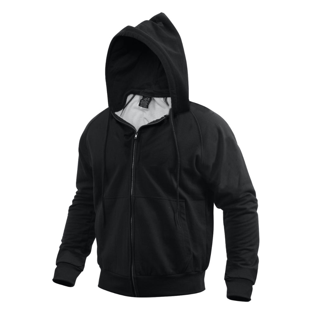 Rothco Thermal Lined Hooded Sweatshirt (Black)