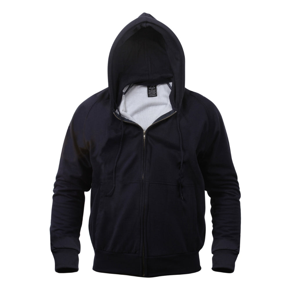 Rothco Thermal Lined Hooded Sweatshirt (Navy Blue)