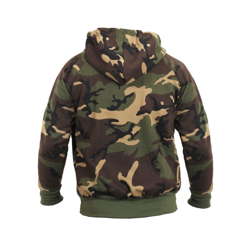 Rothco Thermal Lined Hooded Sweatshirt (Woodland Camo) - 4