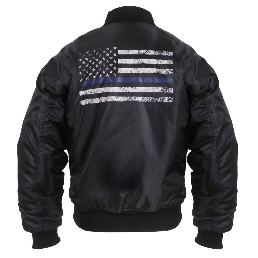 Rothco Thin Blue Line Flag MA-1 Flight Jacket | All Security Equipment -2