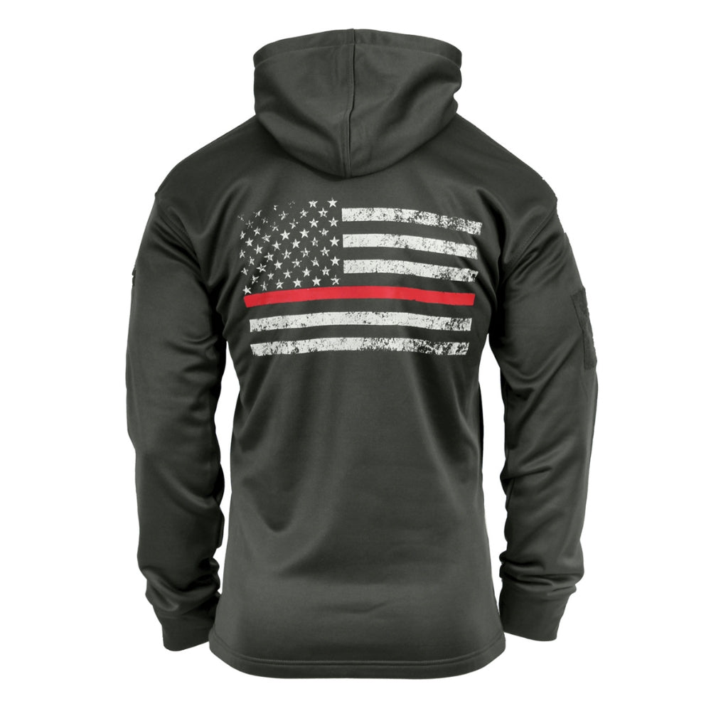 Rothco Thin Red Line Concealed Carry Hoodie (Grey) - 2