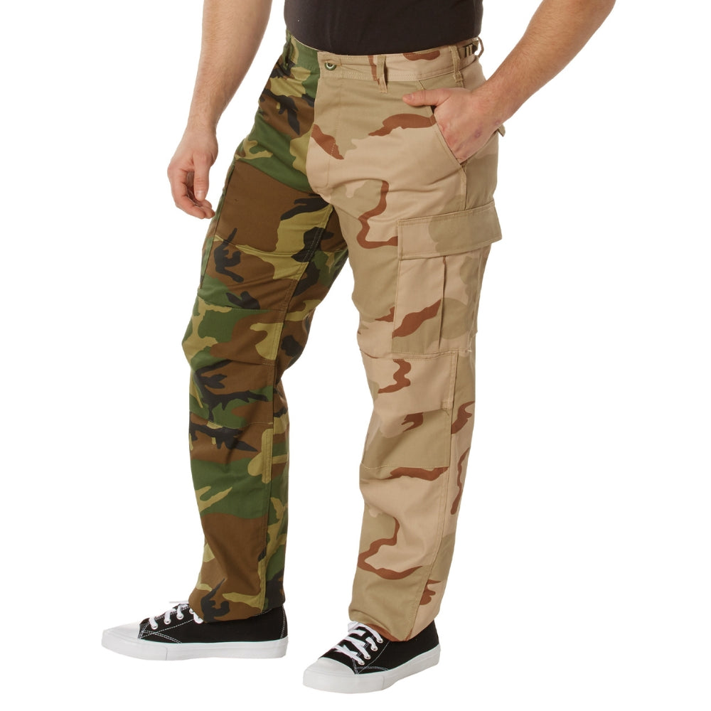 Rothco Two-Tone Camo BDU Pants (Woodland / Tri-Color Camo) - 4