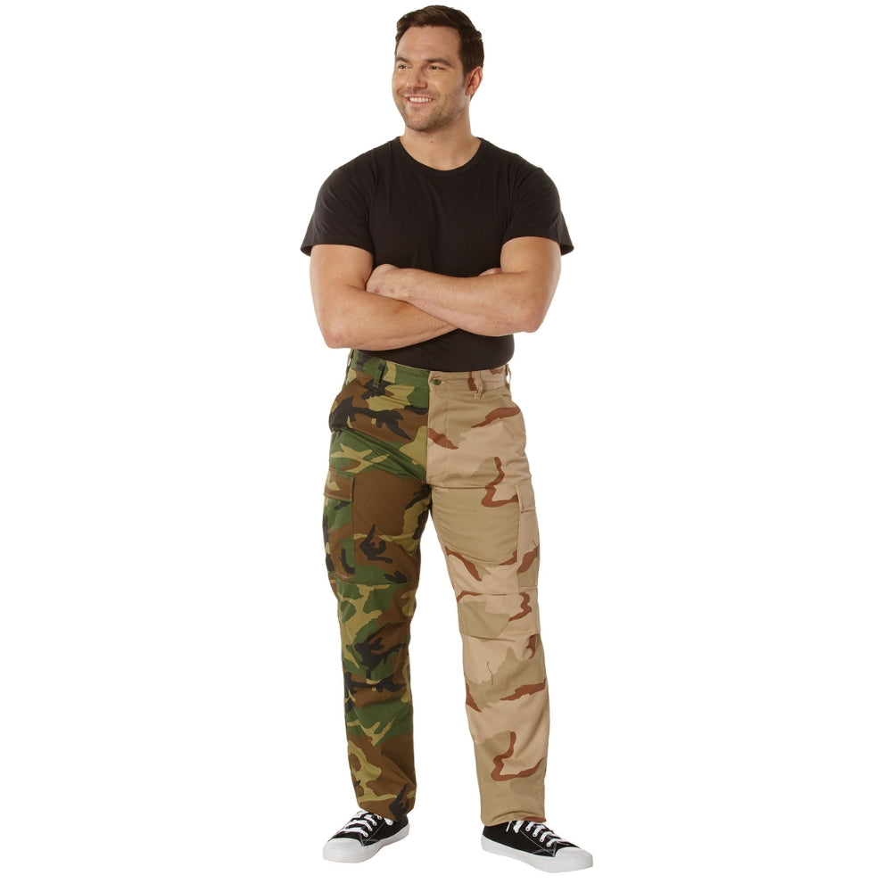 Rothco Two-Tone Camo BDU Pants (Woodland / Tri-Color Camo) - 6