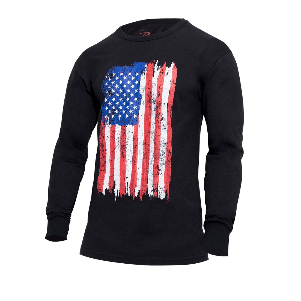 Rothco US Flag Long Sleeve T-Shirt (Red / White / Blue) - 2