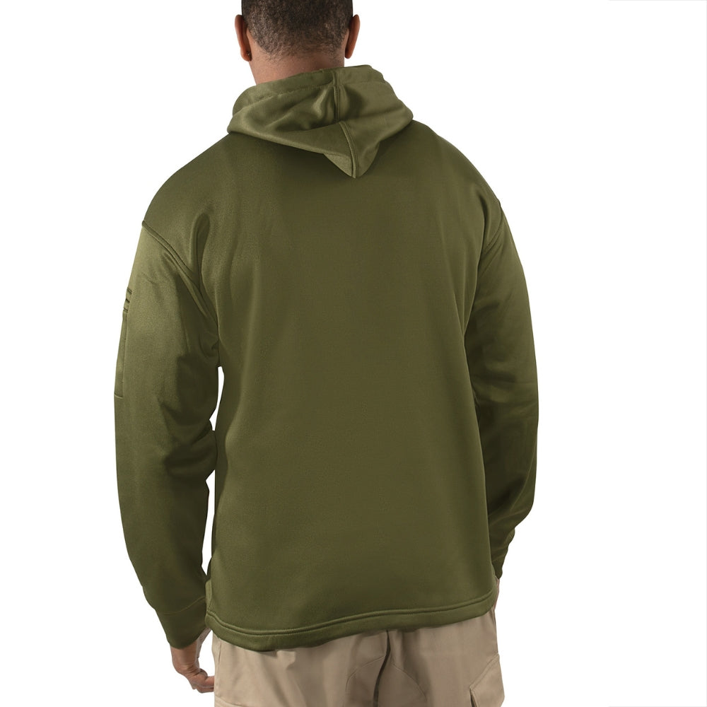 Rothco US Flag USMC Eagle Globe & Anchor Concealed Carry Hoodie (Olive Drab)