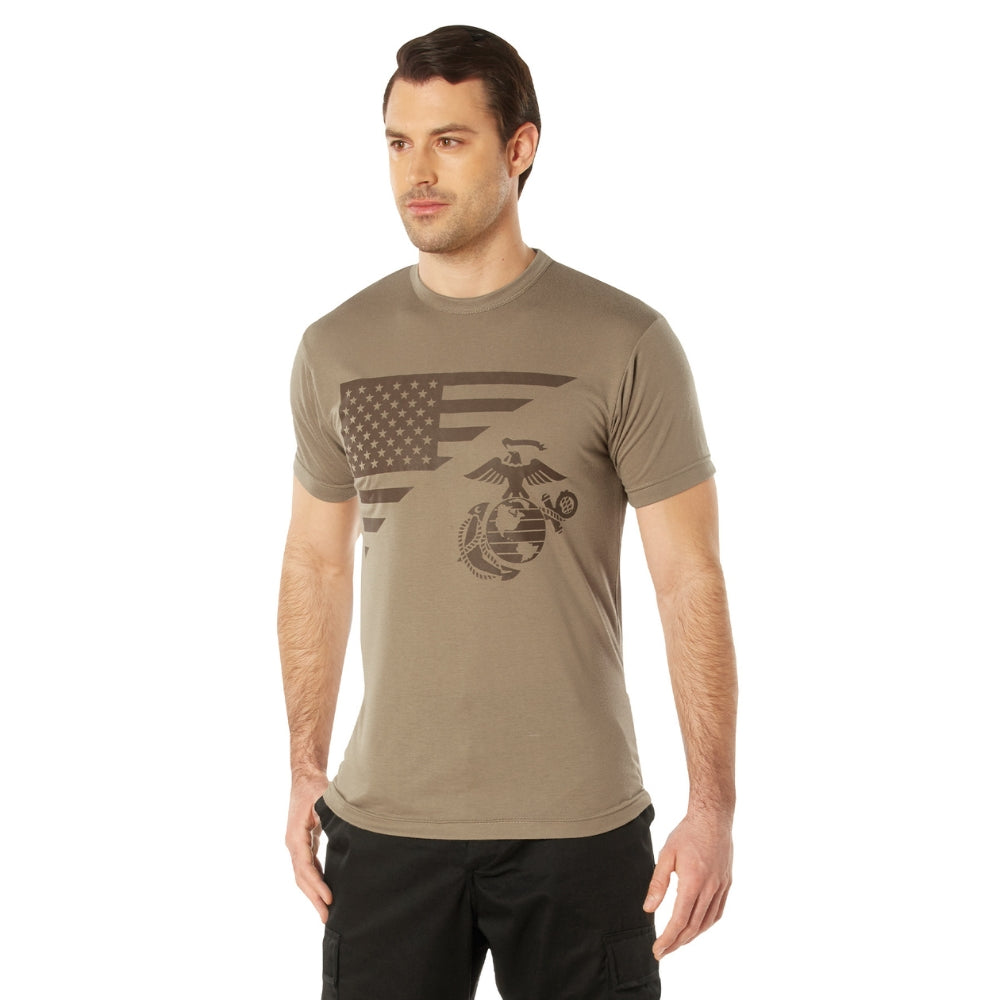 Rothco USMC Eagle, Globe, & Anchor Moisture Wicking T-Shirt - 1