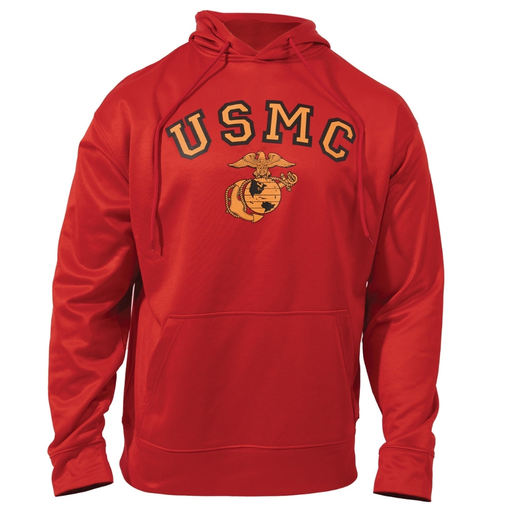 Rothco USMC Eagle, Globe, and Anchor Pullover Hooded Sweatshirt - 1