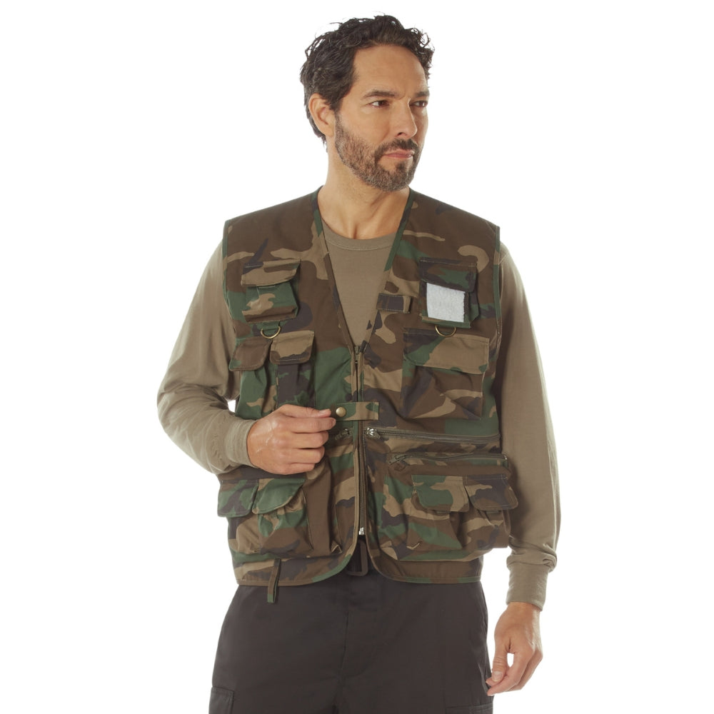 Rothco Uncle Milty Travel Vest (Woodland Camo) | All Security Equipment - 1