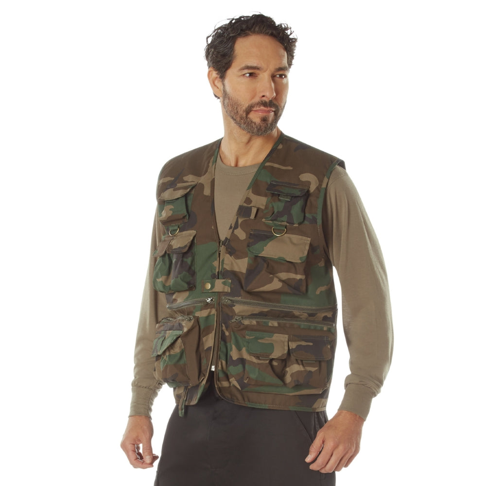 Rothco Uncle Milty Travel Vest (Woodland Camo) | All Security Equipment - 2