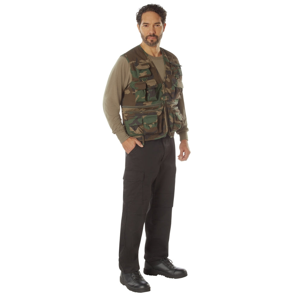 Rothco Uncle Milty Travel Vest (Woodland Camo) | All Security Equipment - 4