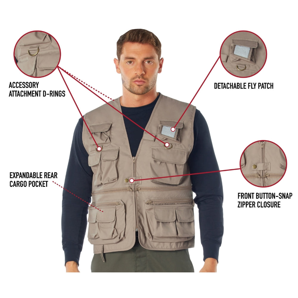 Rothco Uncle Milty Travel Vest (Woodland Camo) | All Security