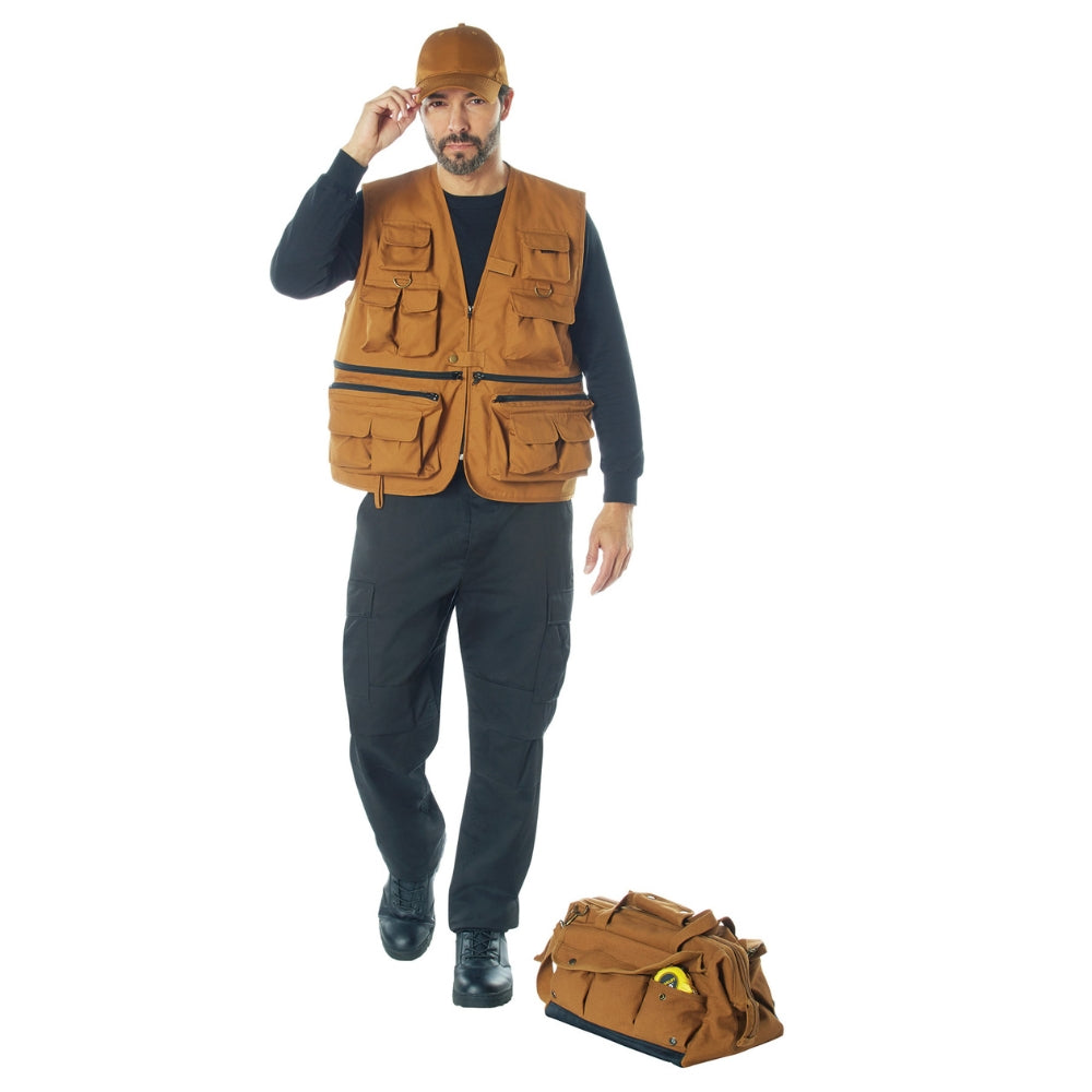 Rothco Uncle Milty Travel Vest (Work Brown) | All Security Equipment - 11