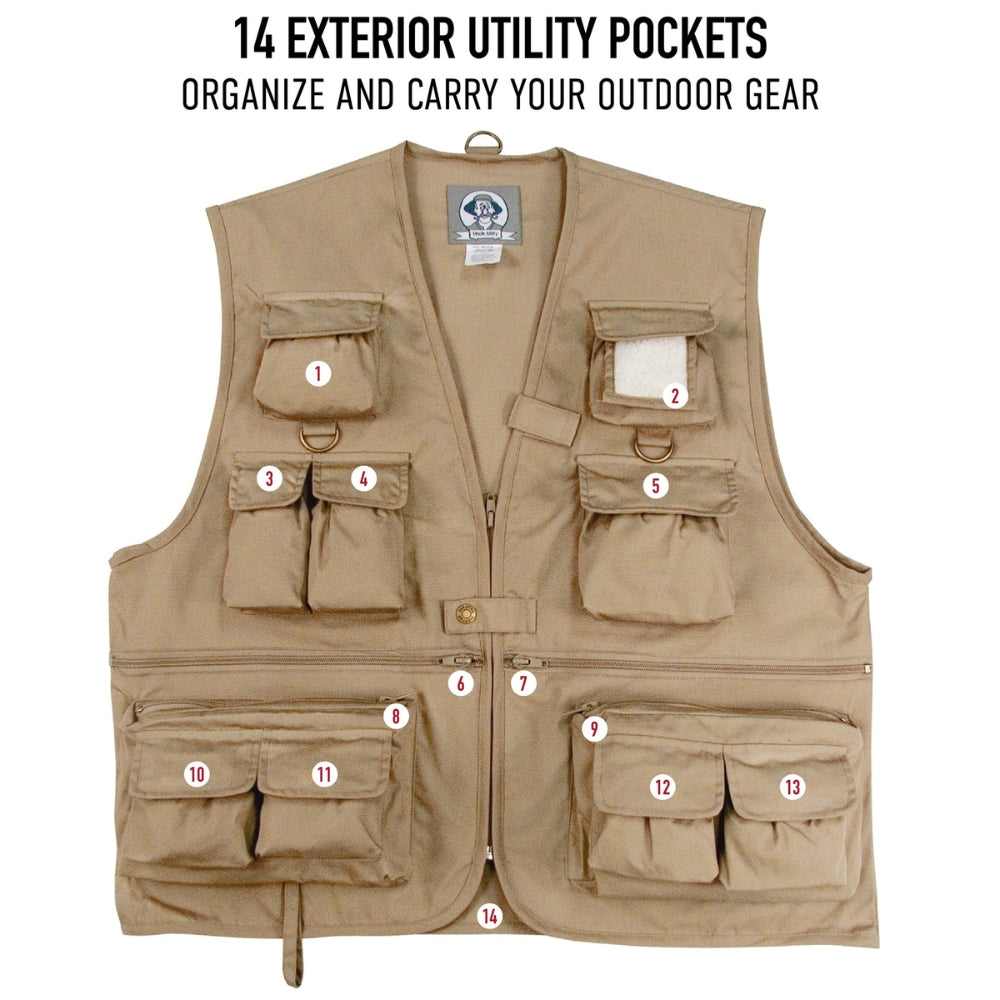 Rothco Uncle Milty Travel Vest (Work Brown) | All Security Equipment - 7